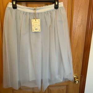 NWT LC Lauren Conrad Disney Cinderella Baby Blue Skirt Size M